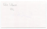 Eddie LeBaron Signed 3x5 Index Card Autographed NFL Football Dallas Cowboys