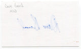 Dave Beard 3x5 Index Card Autographed Signature Oakland Athletics Debut 1980