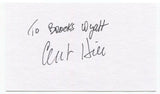 Clint Hill Signed 3x5 Index Card Autographed JFK Assassination Secret Service
