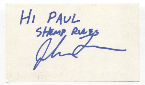 John Fugelsang Signed 3x5 Index Card Autographed Signature Actor Coyote Ugly