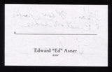 Ed Asner Signed 3x5 Index Card Autographed Signature 
