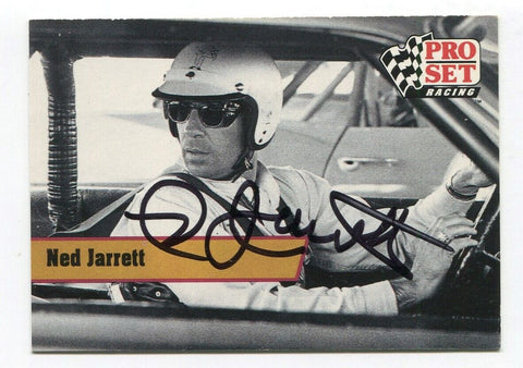 1991 Pro Set Ned Jarrett Signed Card Autographed Racing Auto #L4