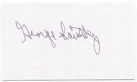 George Savitsky Signed 3x5 Index Card Autographed NFL Football College HOF