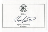 Ryan Lavarnway Signed Page Sheet Autographed Baseball Boston Red Sox