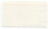 Tower of Power Carmen Grillo Signed 3x5 Index Card Autographed Signature 