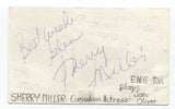 Sherry Miller and Lincoln Alexander Signed 3x5 Index Card Autographed Signature