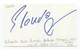 Edoardo Ponti Signed 3x5 Index Card Autographed Signature Director