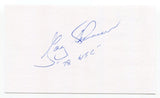 Gary Thomasson Signed 3x5 Index Card Autograph Baseball MLB Oakland Athletics