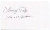 Lonny Frey Signed 3x5 Index Card Autographed MLB Baseball 1947 New York Yankees