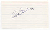 Ed Bailey Signed 3x5 Index Card Baseball Autographed Cincinnati Redlegs All-Star