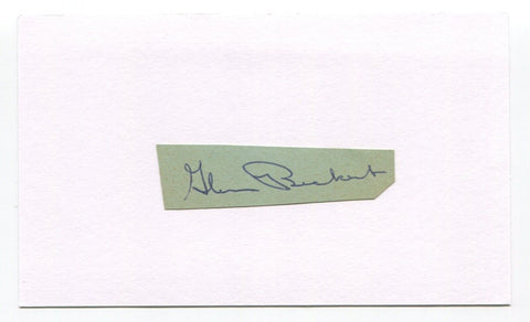 Glenn Beckert Signed Cut Index Card Autographed Baseball MLB 1965 Chicago Cubs