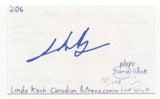 Linda Kash Signed 3x5 Index Card Autographed Signature Seinfeld 