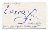 Larry Gott Signed 3x5 Index Card Autographed Signature Band "James"