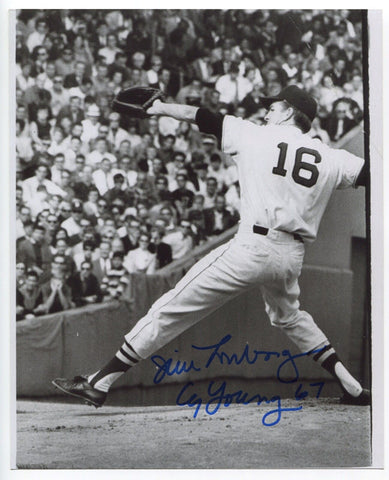 Jim Lonborg Signed 8x10 Photo Autographed Baseball 1967 Cy Young Winner
