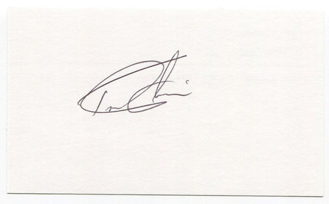 Tom Goodwin Signed 3 x 5 Index Card Autographed 1991 Los Angeles Dodgers MLB