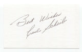 Carl Scheib Signed 3x5 Index Card Baseball Autographed Signature Athletics