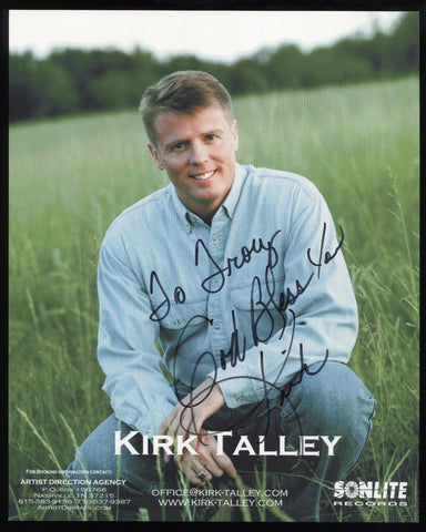 Kirk Talley Signed 8x10 Photo Autographed Vintage Signature Band