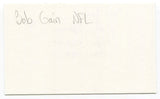 Bob Gain Signed 3x5 Index Card Autographed NFL Football Cleveland Browns