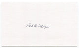 Bob Dillinger Signed 3x5 Index Card Autographed Baseball Philadelphia Athletics