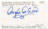 Angela DeCicco Signed 3x5 Index Card Autographed Actress Evita Play