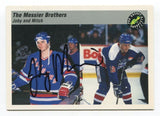 1993 Classic Pro Joby Messier Brothers Signed Card Hockey Autograph AUTO #76