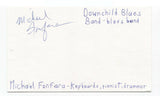 Downchild Blues Band - Michael Fonfara Signed Index Cut 3x5 Card Autographed