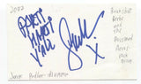 The Poisoned Aeros - Jack Pedlar Signed 3x5 Index Card Autographed Band Drummer