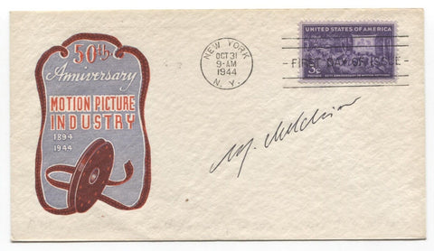 Ib Melchior Signed First Day Cover Autographed Science Fiction Writer Producer