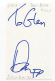 Fiction Plane - Dan Brown Signed 3x5 Index Card Autographed Signature