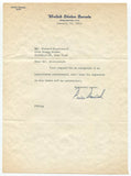 Price Daniel Signed Letter Autographed Signature Texas Governor Senator