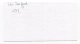 Leo Sanford Signed 3x5 Index Card Autographed NFL Football 1958 Baltimore Colts