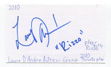 Laura D'Andre Signed 3x5 Index Card Autographed Actress Grease Law And Order