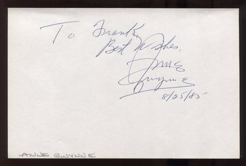 Anne Gwynne Signed HUGE 8x5 Inch Page Autographed Photograph Vintage Signature