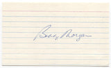 Bobby Morgan Signed 3x5 Index Card Baseball Autographed Brooklyn Dodgers