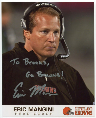 Eric Mangini Signed 8x10 Photo Autographed Cleveland Browns Football Coach