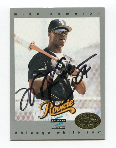 1996 Score Premium Stock Mike Cameron Signed Baseball Card Autograph AUTO #326