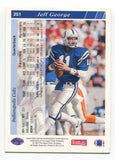 1993 Upper Deck Jeff George Signed Card Football Autograph NFL AUTO #251