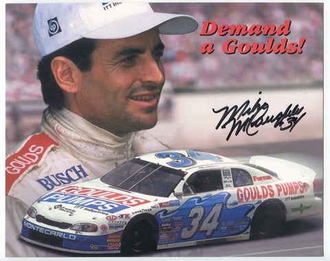 Mike McLaughlin Signed 8x10 Photo NASCAR Racing Race Car Driver