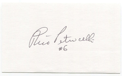 Rico Petrocelli Signed 3x5 Index Card Autographed MLB Baseball Boston Red Sox