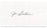 Joe Durham Signed 3x5 Index Card Autographed Baseball Baltimore Orioles
