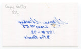 Wayne Walker Signed 3x5 Index Card Autograph Football NFL Detroit Lions Pro Bowl