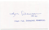 Ken Adamson Signed 3x5 Index Card Autograph Signature Denver Broncos All-Star