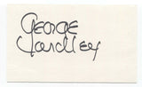 George Yardley Signed 3x5 Index Card Autographed Signature Basketball HOF