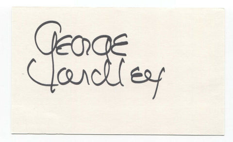 George Yardley Signed 3x5 Index Card Autographed Signature Basketball HOF