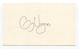 Greg Vaughn Signed 3x5 Index Card Autographed Baseball MLB Milwaukee Brewers