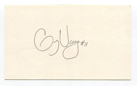Greg Vaughn Signed 3x5 Index Card Autographed Baseball MLB Milwaukee Brewers