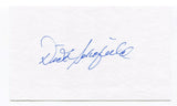 Dick "Ducky" Schofield Signed 3x5 Index Card Autographed MLB Baseball Pirates
