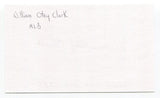 William "Otey" Clark Signed 3x5 Index Card Autographed Baseball Boston Red Sox