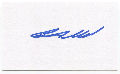 Beau Allred Signed 3x5 Index Card Autographed Signature Cleveland Indians 