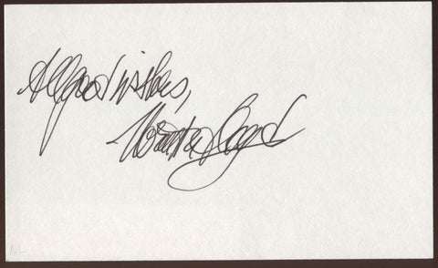 Norman Lloyd Signed Index Card Signature Autographed AUTO Actor Producer 